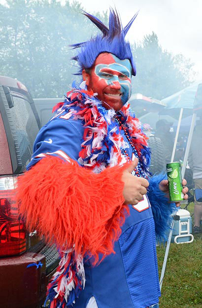 Zachary at a pre-game